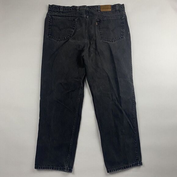 VTG Levi Strauss Signature 540 Relaxed Fit Denim Jeans Black Gray 42x30 Cotton - Picture 5 of 9